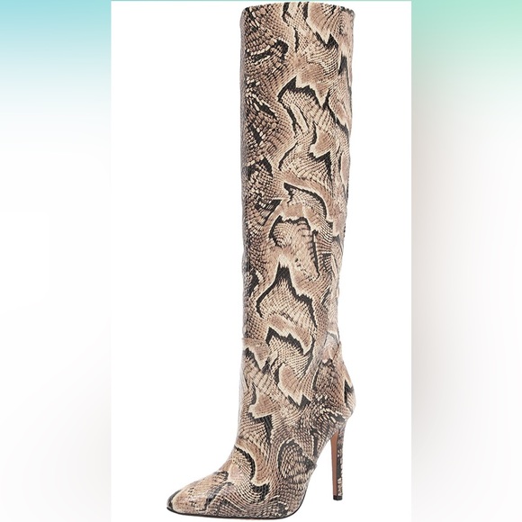 Vince Camuto Fendel Stiletto Leather Snake Knee High Boot - Picture 2 of 7